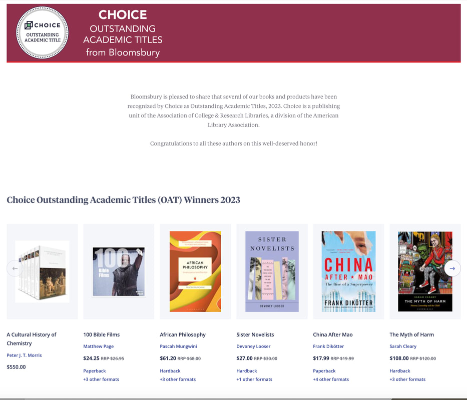 Sister Novelists by Devoney Looser wins Choice Outstanding Academic Title Award